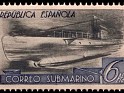 Spain - 1938 - Correo - 6 Ptas - Multicolor - España, Correo Submarino - Edifil 781B - Submarino A-1 - 0